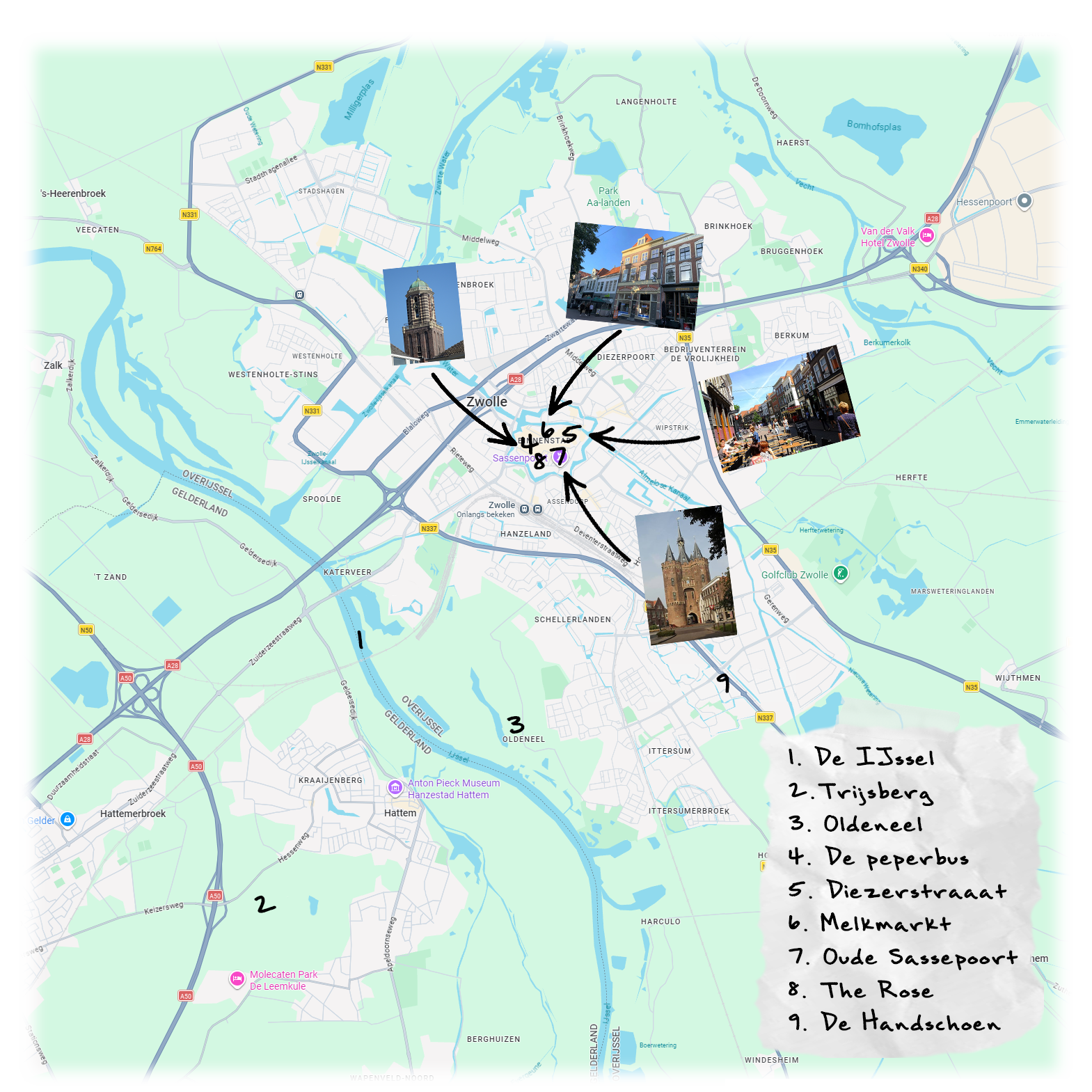 De locaties
